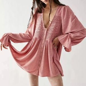 Free People don’t call me baby tunic size medium NWT
